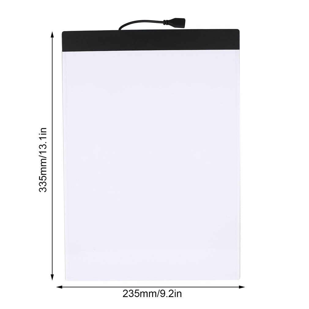 K02 A4 Paper Size Copying Board Ultra Thin LED Luminous Painting Sketch Pad USB Portable Art Tracking Writing Light Panel