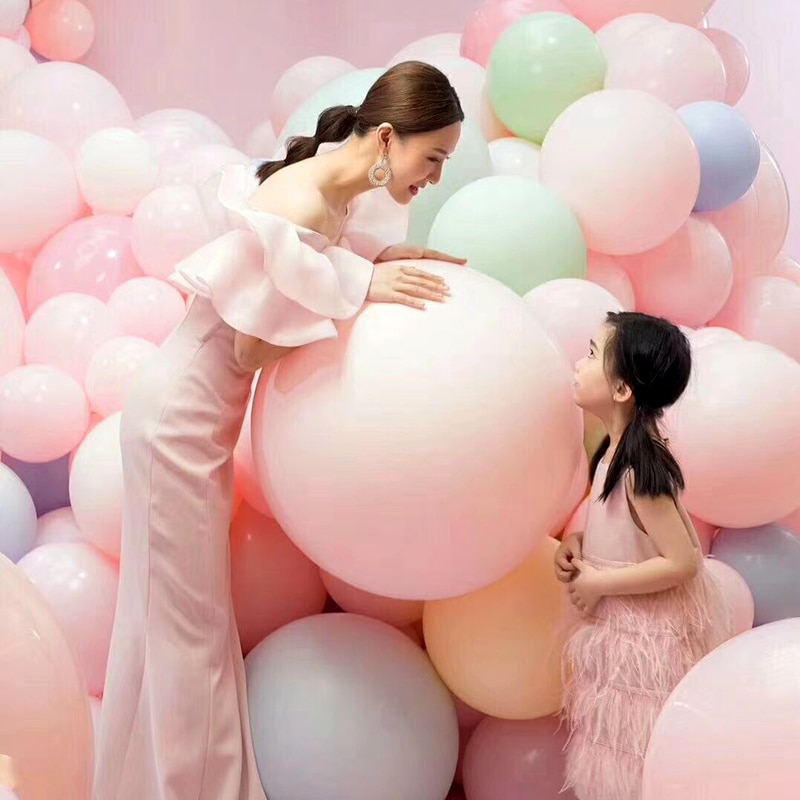 5 stks/partij 36 inch ballonnen Jumbo Pastel Grote Helium Macaron ballon Roze Latex ballon Bruiloft Boog Decoratie