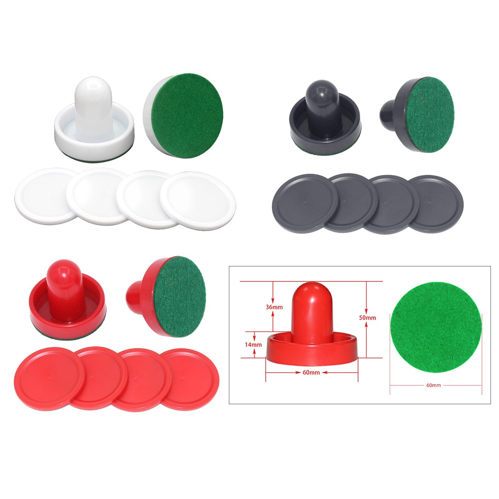 Palas de Hockey de aire, pomos de gran portería, accesorios de repuesto