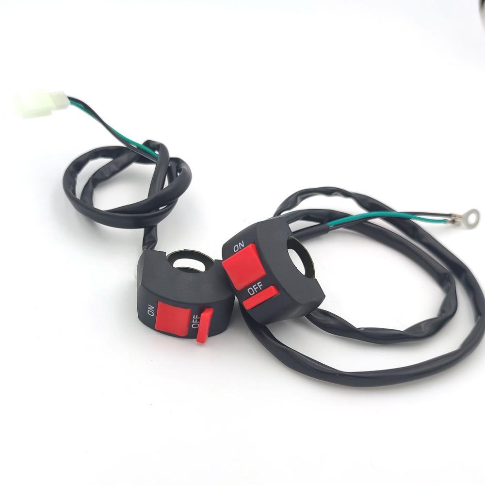 Motorcycle Starter Switches Bullet Connector Handlebar Switches ON/OFF Button Connector Push Button Switch