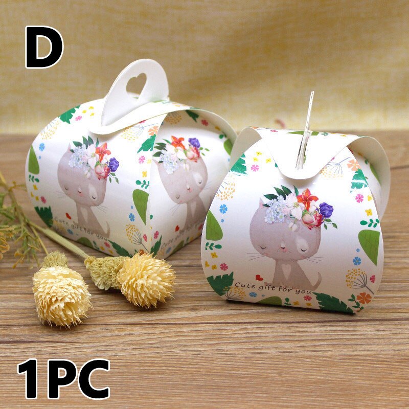 1Pc Box Mini Candy Box Paper Cute Cartoon Boxes Wedding Birthday Party Baby Shower Favors Biscute Cookies Packing Supplies: 04