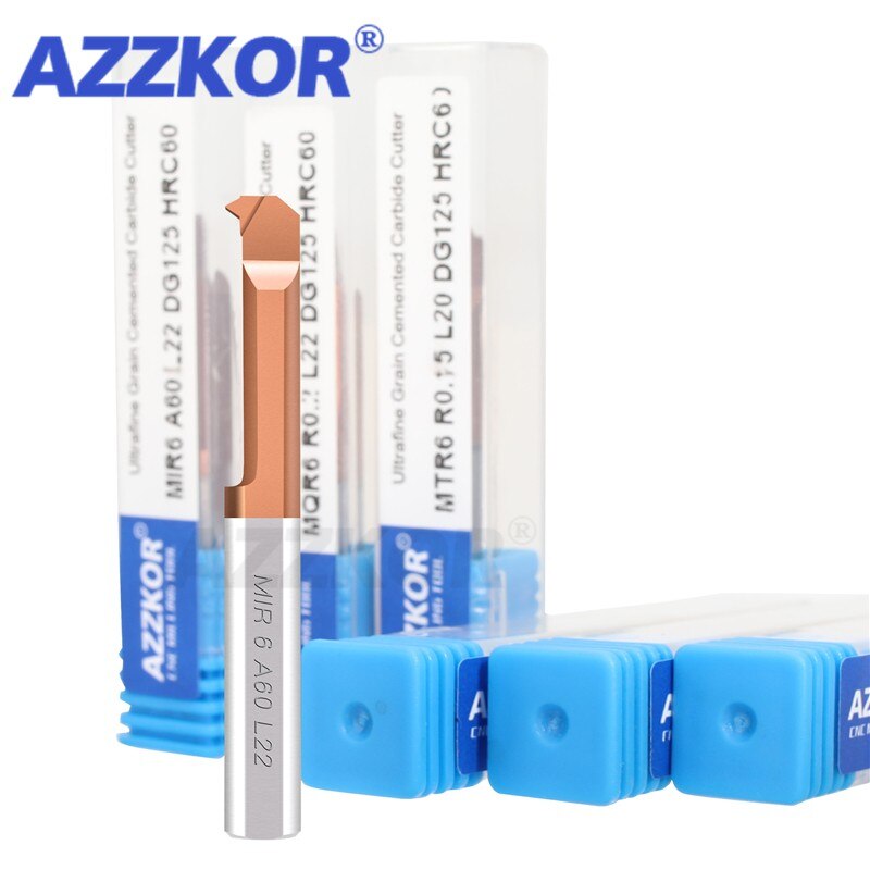 Thread Milling Cutter MIR Carbide Lathe Boring Cutter Coated Mini Internal Turing Tungsten Tool AZZKOR Cutting Small Hole