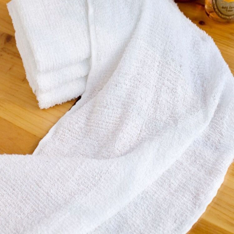 Lot de 5 petites serviettes pour le visage, de bonne , bon marché, pour les mains, pour la cuisine, pour l'hôtel, en coton blanc