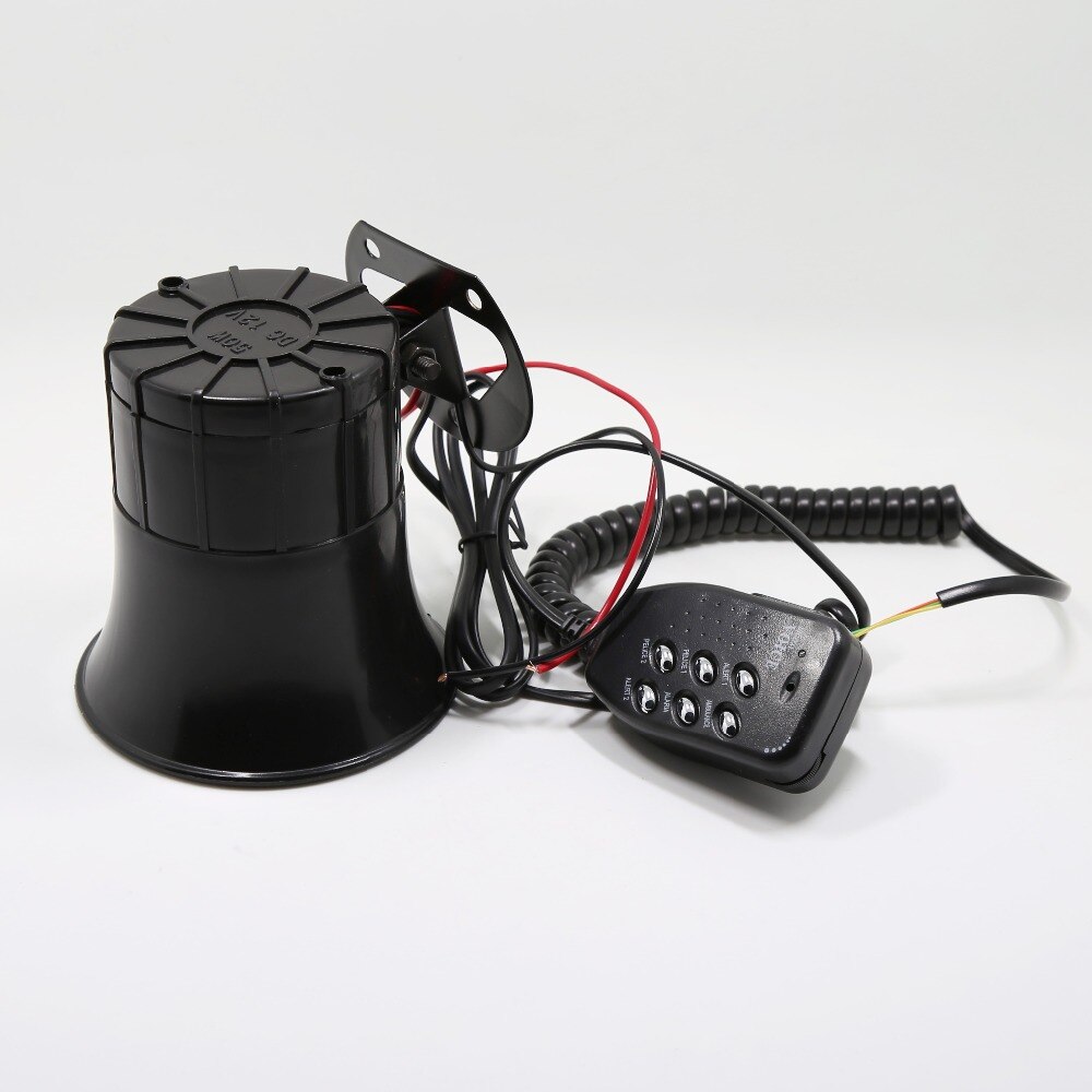 Luchthoorn Sirene Luidspreker Voor Auto Auto Boot Megafoon Met Luidspreker Sirene 12V Loud 6 Geluiden