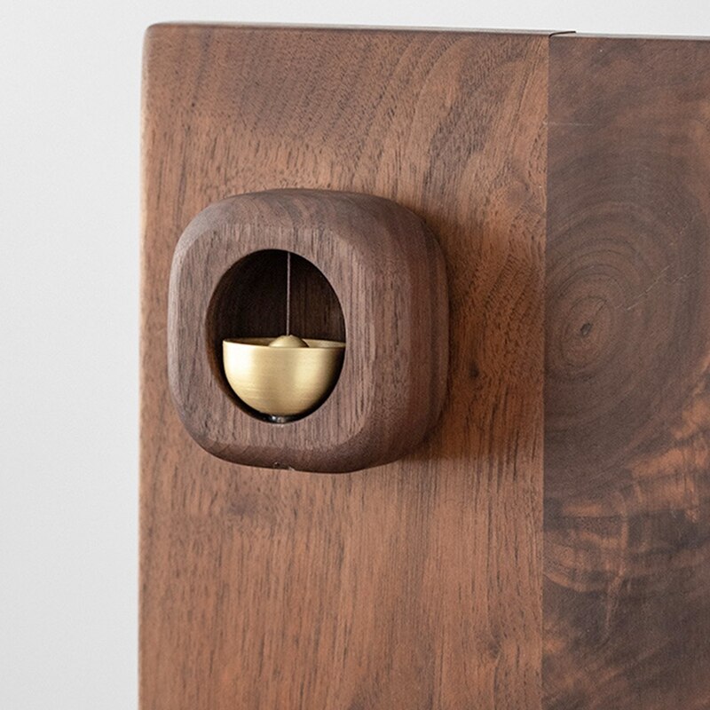 Solid Wood Wind Chime Suction Door Wind Chime Black Walnut Magnetic Suction Wind Chime Door Bell
