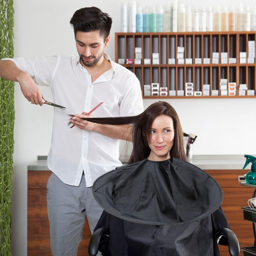 Cape de barbier professionnelle, parapluie pliable, Cape de coupe de cheveux, tablier de coupe de cheveux imperméable, outils de coiffure à domicile, bricolage