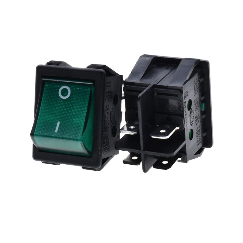 Spst On/Off Boot Rocker Switch Car Auto Boot Ronde Rocker 2 Pin Toggle Spst Switch Snap: green