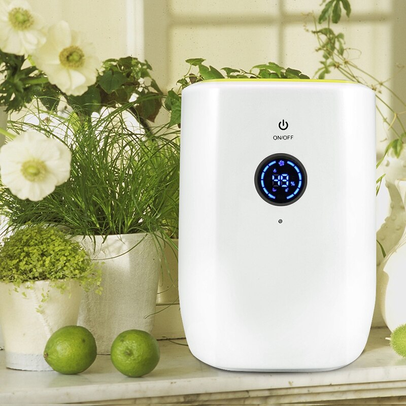 Deshumidificador de aire eléctrico para el hogar, secador de aire portátil que absorbe la humedad, con apagado automático e indicador Led, deshumidificador de aire, 800Ml