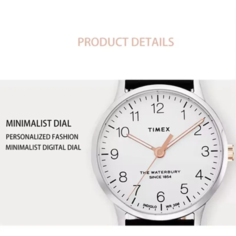 TIMEX Miss Luxury Trend Quartz Calendar Waterproof Multi Function Fancy Round Watch Stainless