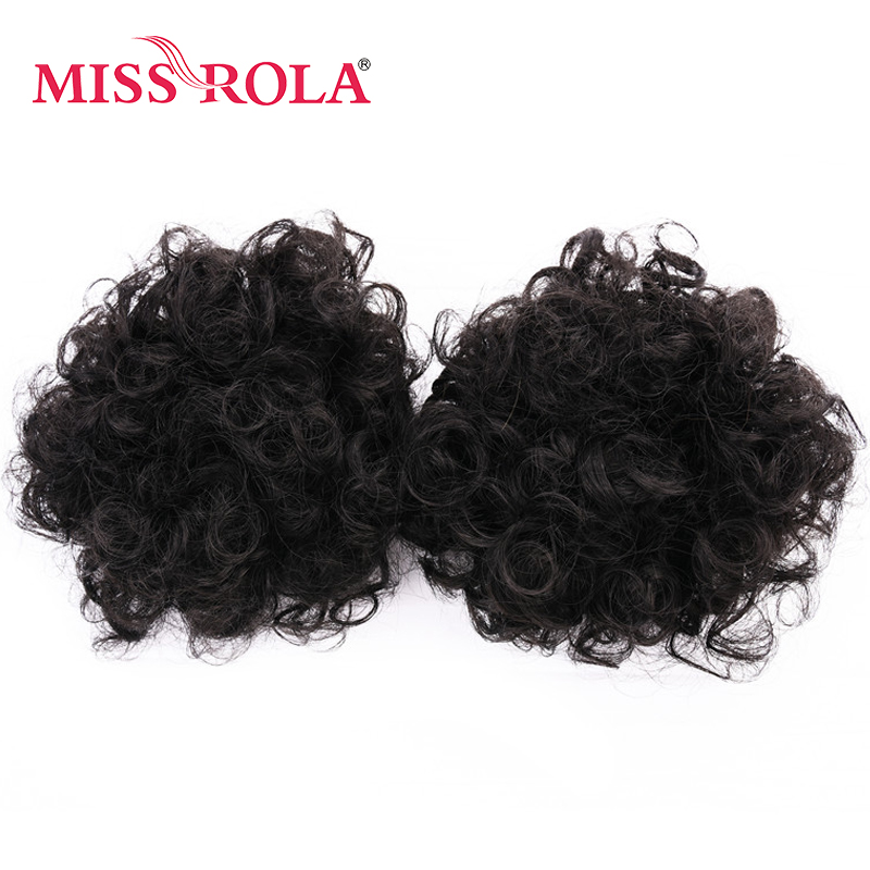 chybić Rola krótkie kręstożek pączek Chignon syntetyczne Updo klip w ptyś kucyk kok rozszerzenie 5 cal 30g każda