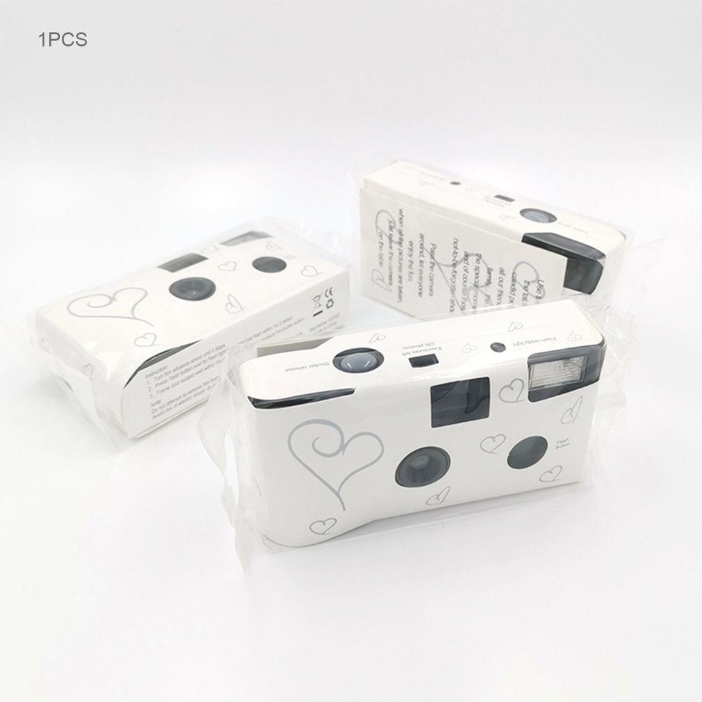 Retro 17 Photos 35mm Disposable Film Camera Manual Fool Optical Camera Children's One Time Single Use Camera Film Sets