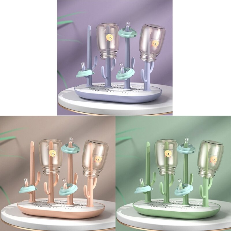 Baby Flessen Droogrek Droger Tepels Cups Afvoer Drogen Stand Houder Afdruiprek