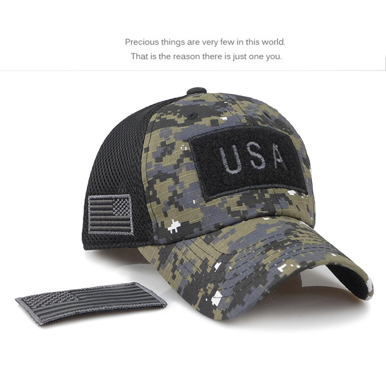 40# USA Flag Camouflage Baseball Cap Men Women Snapback Sunhat American 3D Flag Bone Trucker Boy Independence Day