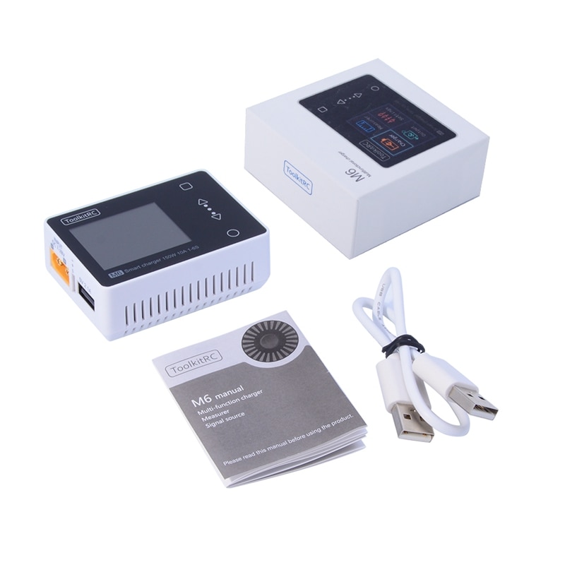 ToolkitRC M6 Battery Balance Charger 150W 10A DC Output for 1-6S Lipo LiHV Life Lion NiMh Pb Cell Checker Servo Tester
