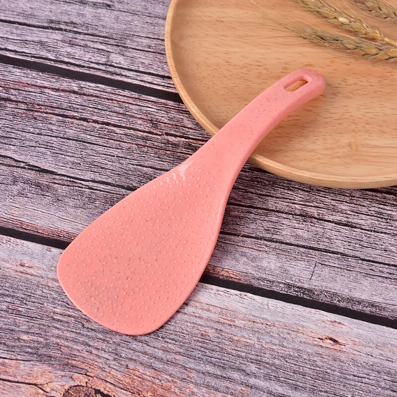 Tarwe Stro Grote Lepel Rijst Paddle Scoop Non-stick Pollepel Keuken Tafel Serveren Accessoires