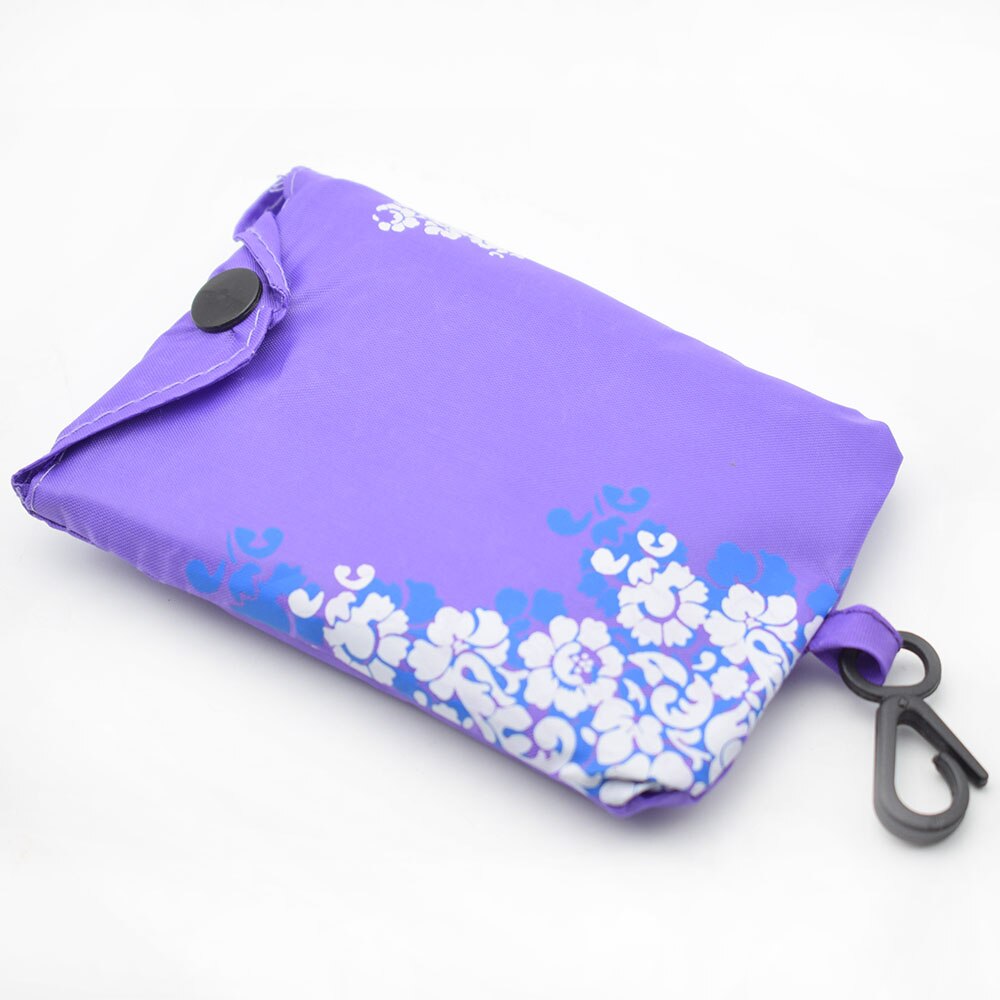 Foldable Shopping Bag Butterfly Flower Oxford Fabric Shoulder Bag Portable Eco-Friendly Grocery Bags Reusable Totefor Ladies