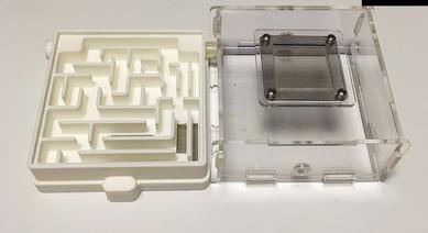 3D Printing PLA Ant Nest Ants Farm Flat Acrylic Ant Workshop Insect Cages Granja de hormigas nid fourmis Villa Pet Mania: C white