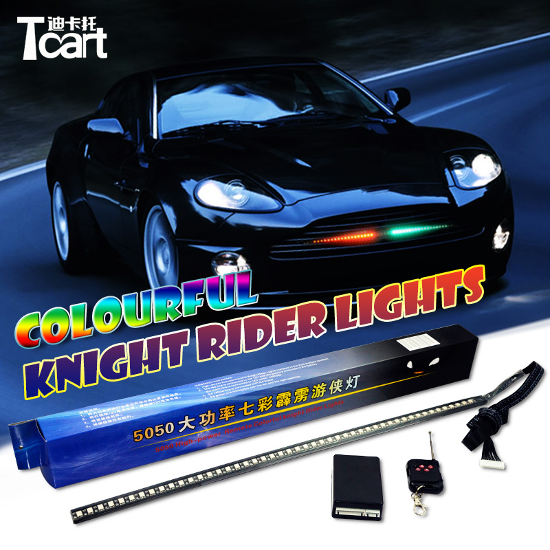 Tcart Für Toyota Land Kreuzer prado Infiniti FX37 FX 50 Honda CRV Chevrolet Aveo Schall- KIA k5 LED Streifen Scan Ritter Fahrer licht