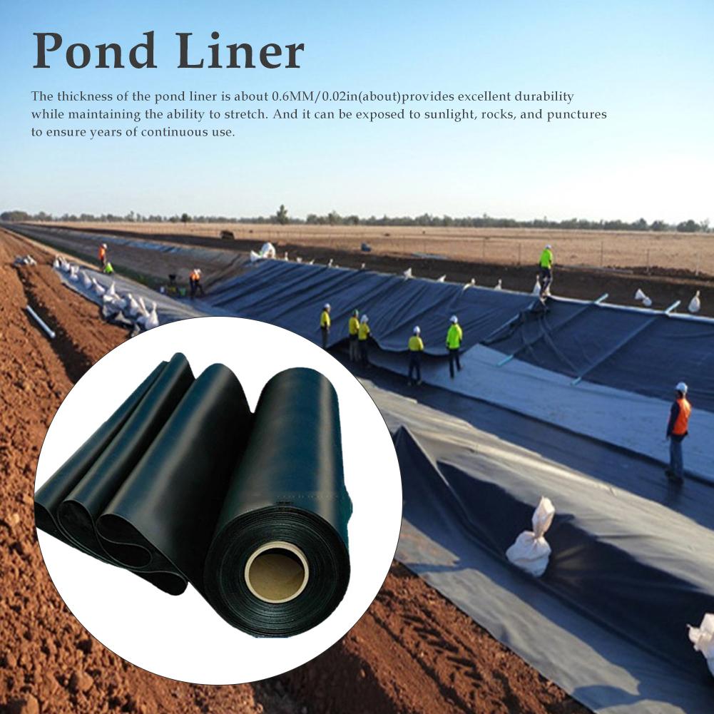 Dikker Waterdichte Liner Film Fish Pond Liner Tuin Zwembad Versterkte Hdpe Zware Garantie Landschapsarchitectuur Zwembad Vijver Graden