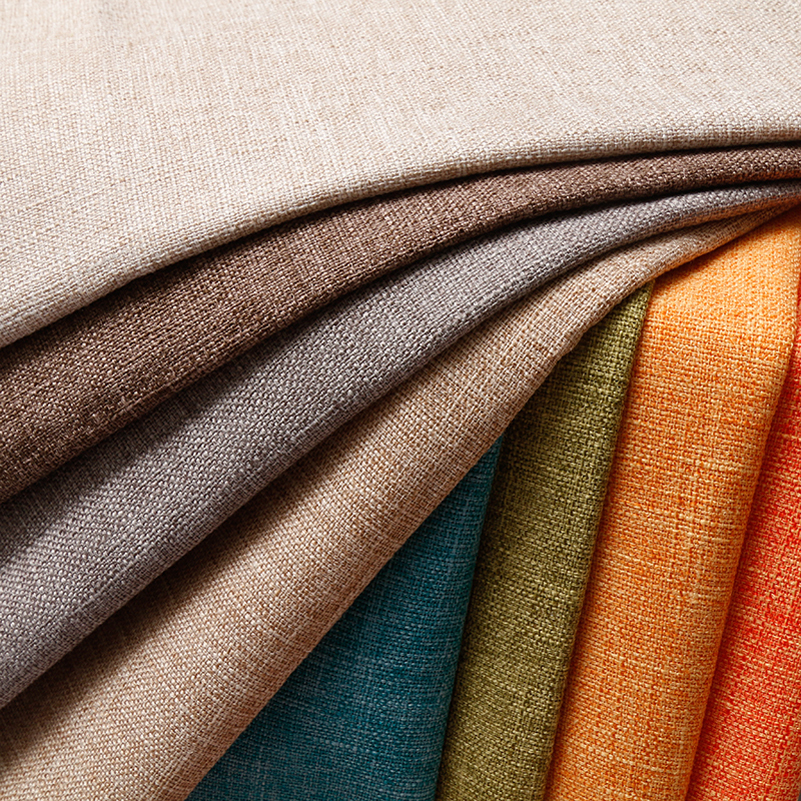 Tela textil de lino orgánico grueso y grueso, punto de cruz Natural, telas para tapicería de muebles de sofá, decoración por metros