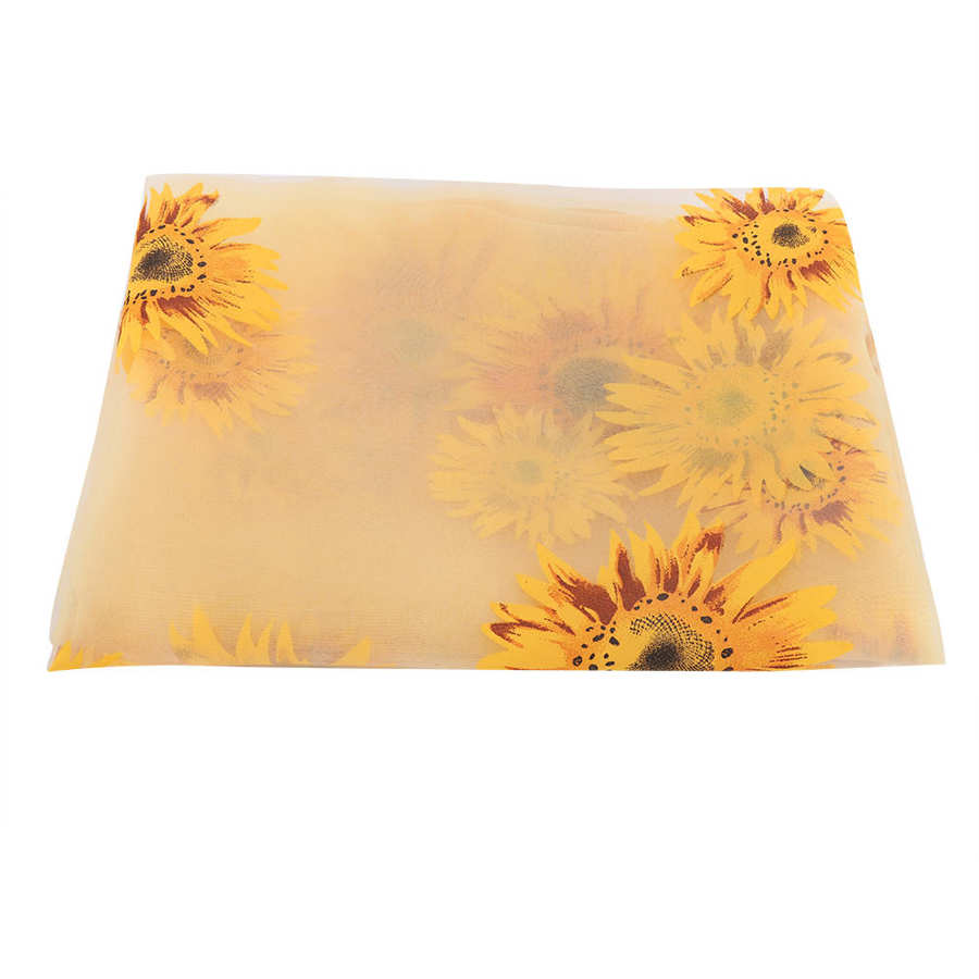 Polyester Floral Voile Net Pattern Valances Window Curtain Living Room Decor