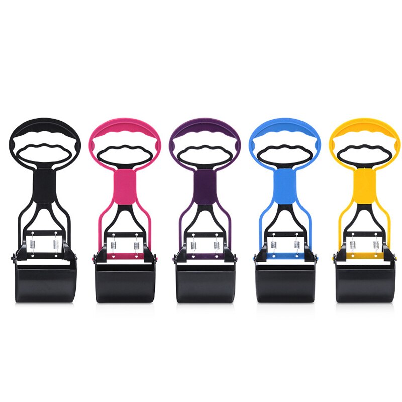 1Pcs Pet Supplies Pet Pooper Clip Poop Scooper Long Handle Durable Yard Cleaning Tool ABS Outdoor Clean Dog Accessories