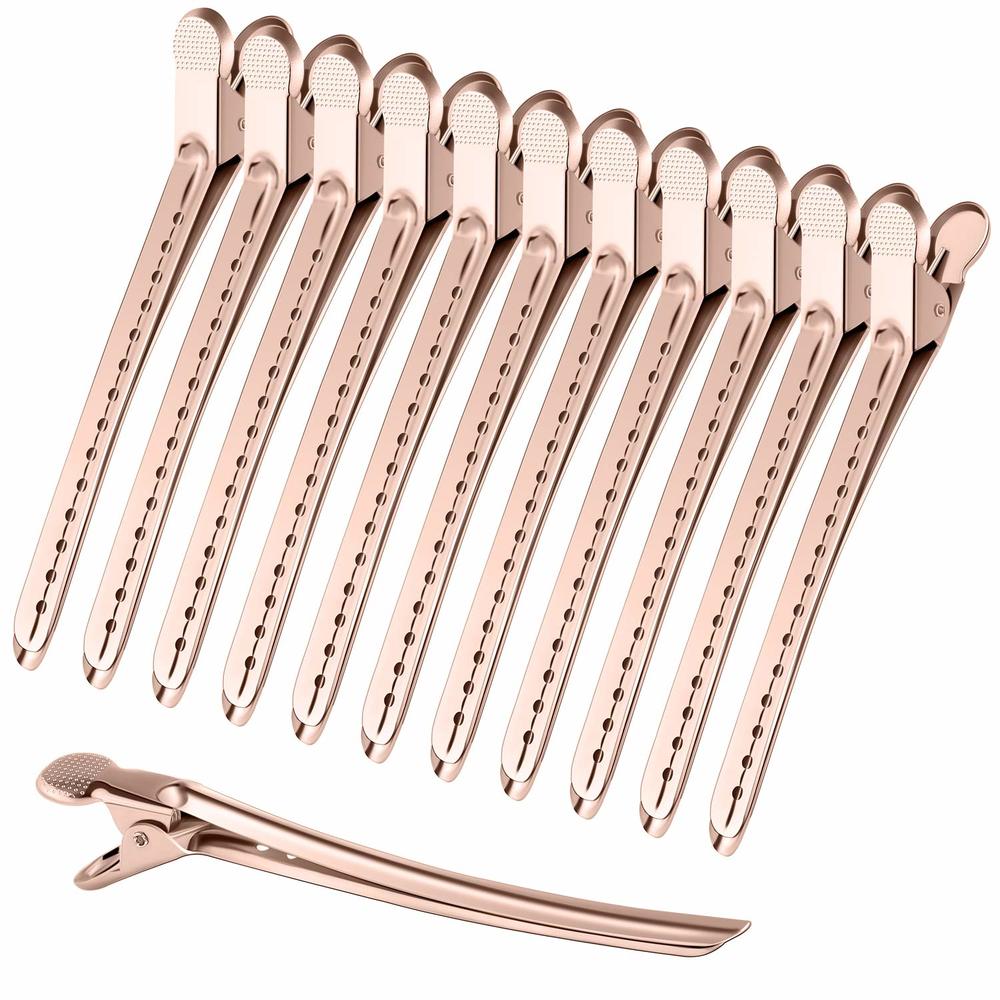 Clip a becco d'anatra in metallo mollette a forcina riccia in coccodrillo supporto per acconciatura soffici radice di capelli salone taglio di capelli copricapo Bobby Pin