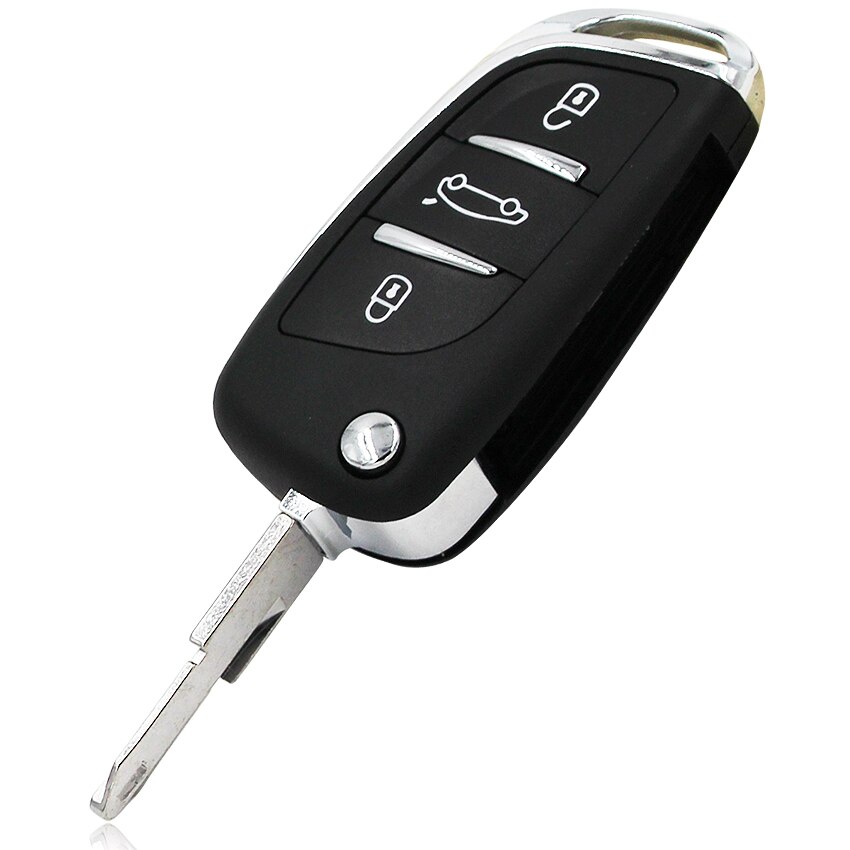 DS Style Keyless Entry Fob 3 Buttons 434mhz ID46 Chip Folding flip key for Peugeot 206 207 206CC NE72 BLADE