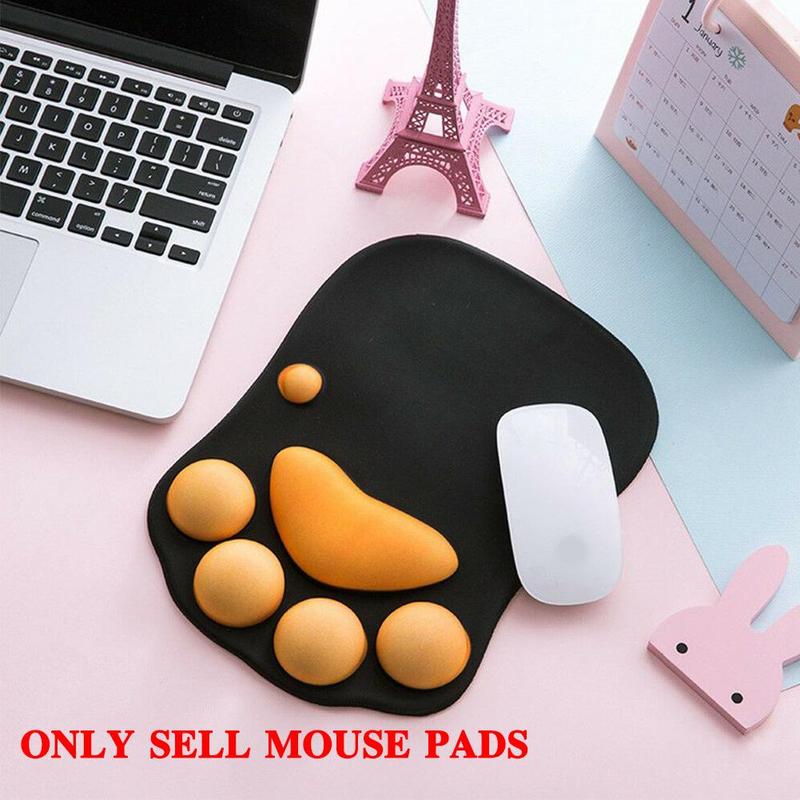 Kat Poot Muismat Met Polssteun Cartoon Leuke Katten Polssteun Muis Kussen Rest Comfort Mode Aaien Poot Siliconen zachte N8J5