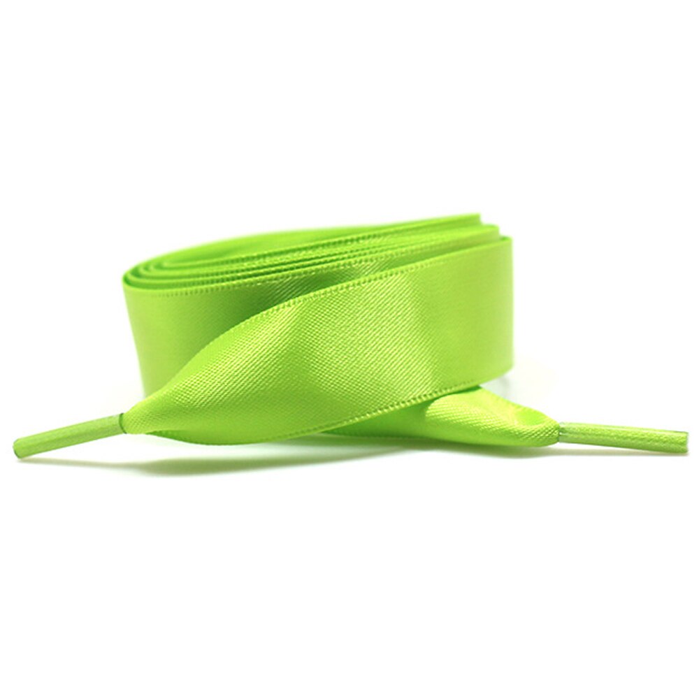120CM Flat Sneaker Shoe Lace Flat Shoe String for Sneaker Athletic Shoelace: 2PCS green