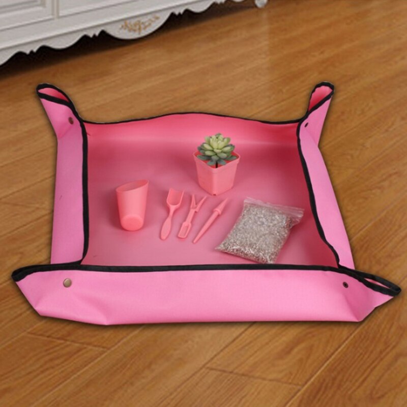 100*100CM Planting Mat Gardening Mat Waterproof Anti-Dirty Flowers Soil Land Mat Gardening Pad Reusable Transplanting Garden Mat
