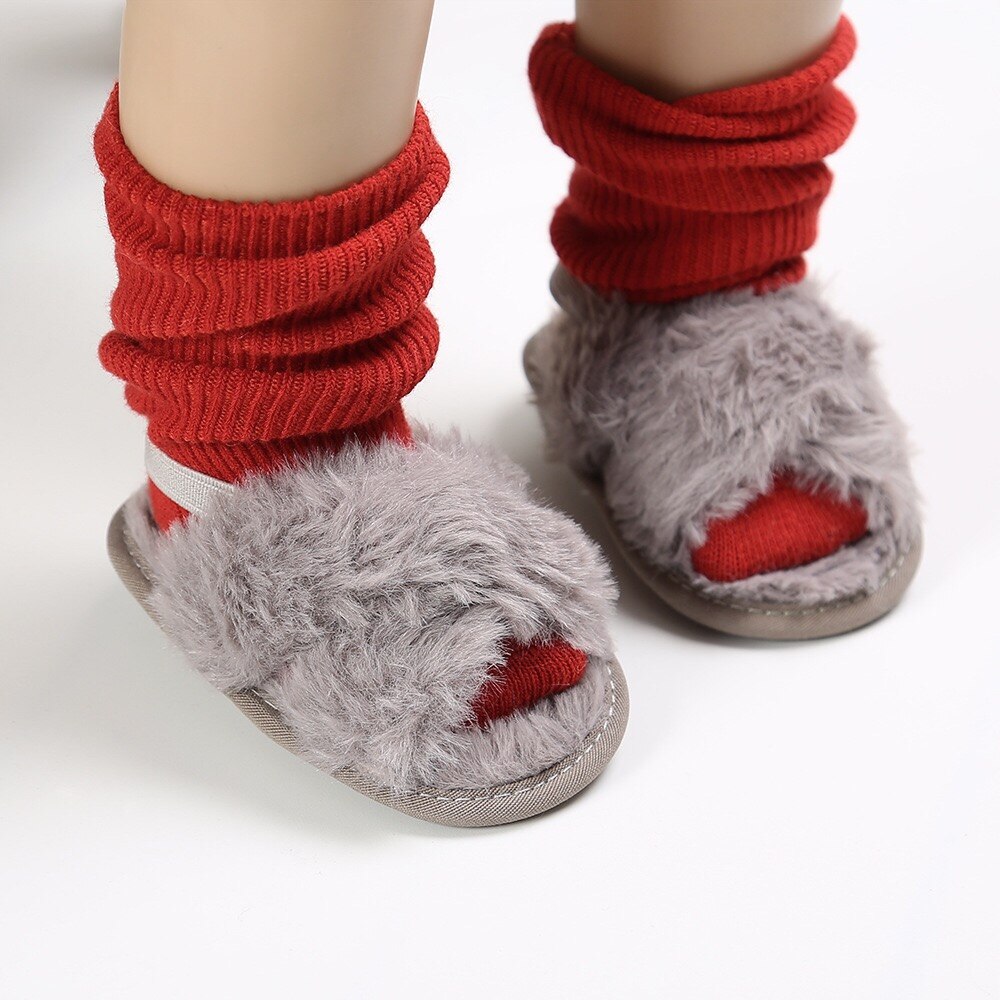Été doux bébé fille pantoufle princesse sandales respirant bébé chaussures sandales élastiques simples bébé chaussures