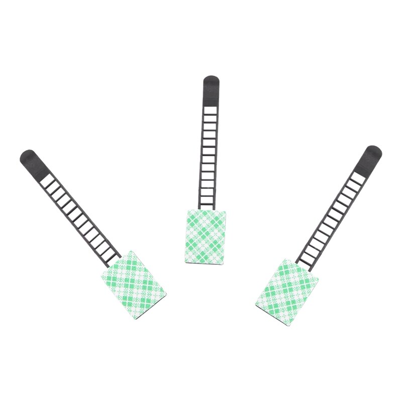 3X Adjustable Cable Holder Set Management, Cable Clips Of Cable Fixing Wire Holder With Adhesive Secured Backing