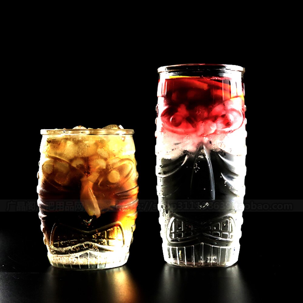 1 Pcs Tiki Mug Cocktail Cup Beer Wine Mug Ceramic Tiki Mugs Art Crafts Hawaii Mugs Art Ceramic Cup Wine Crafts Bar Tool