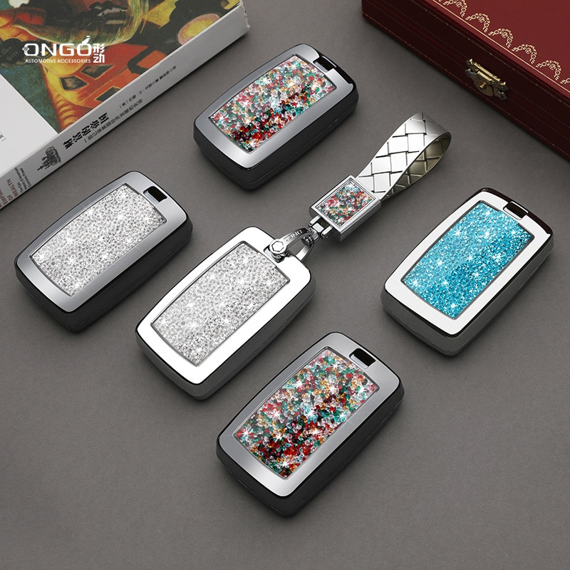 Car Remote Diamond key case key Cover For Land Rover Range Rover Evoque Discovery Sport 5
