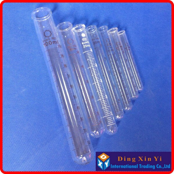 (20 pieces/lot) 20ml lab tools glass test tube,test tube with graduation