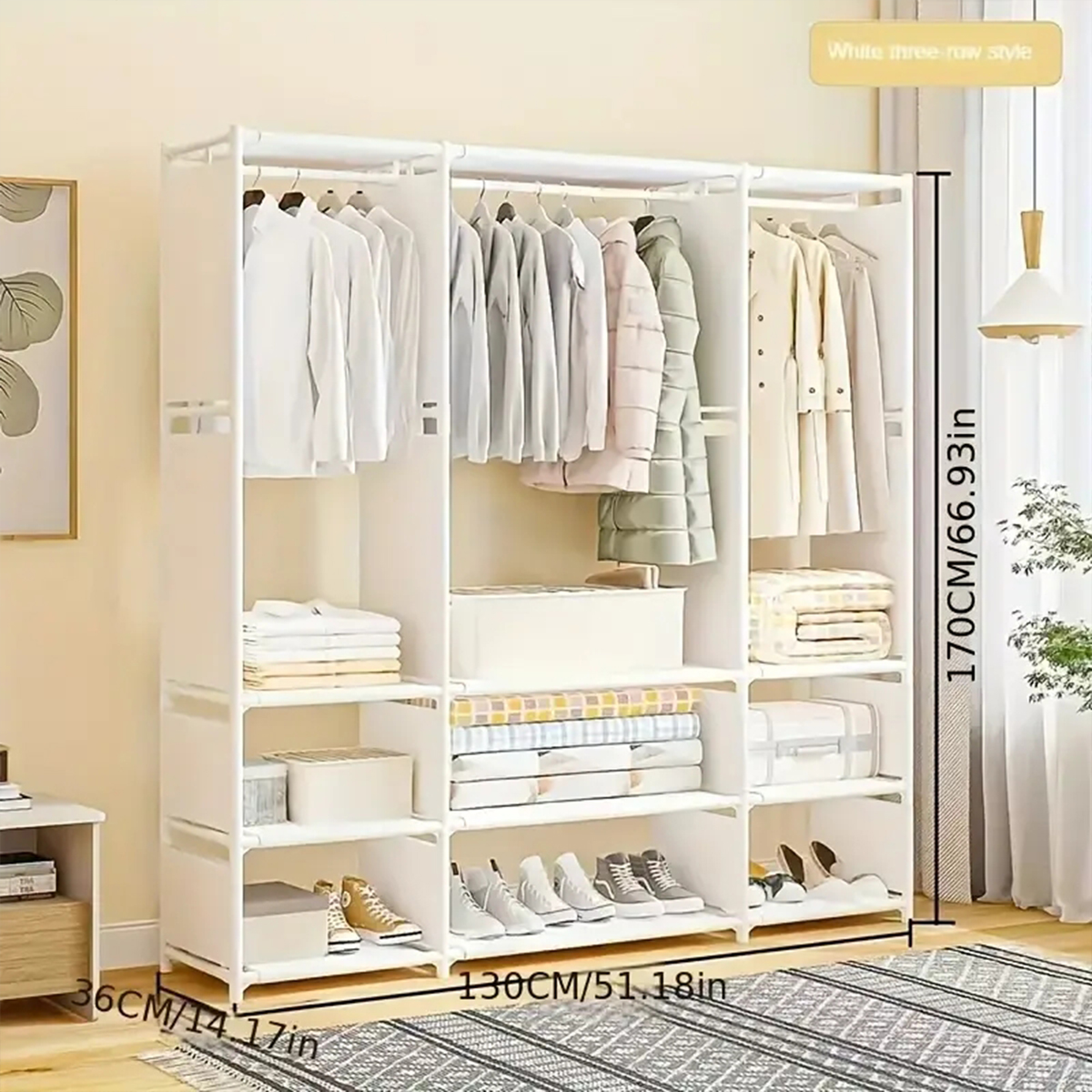 Perchero Simple para abrigos y sombreros, perchero multifuncional para dormitorio, tendedero para suelo, tendedero para ropa de dormitorio: verde