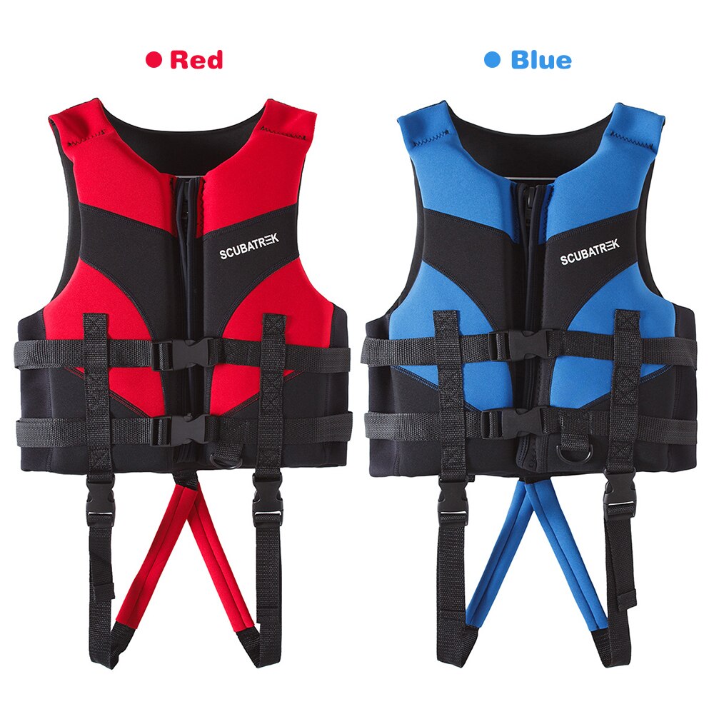 Børn redningsvest redningsvest til børn vandsport svømning sejlads strand ski drifting redningsvest s / m / l / xl blå / rød