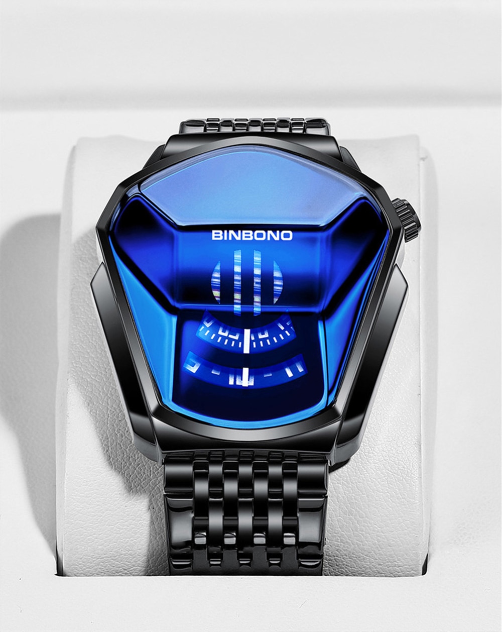 Relojes hombre binbond luxe merk roestvrijstalen horloge voor heren waterdicht quartz casual mannelijk sport herenhorloge