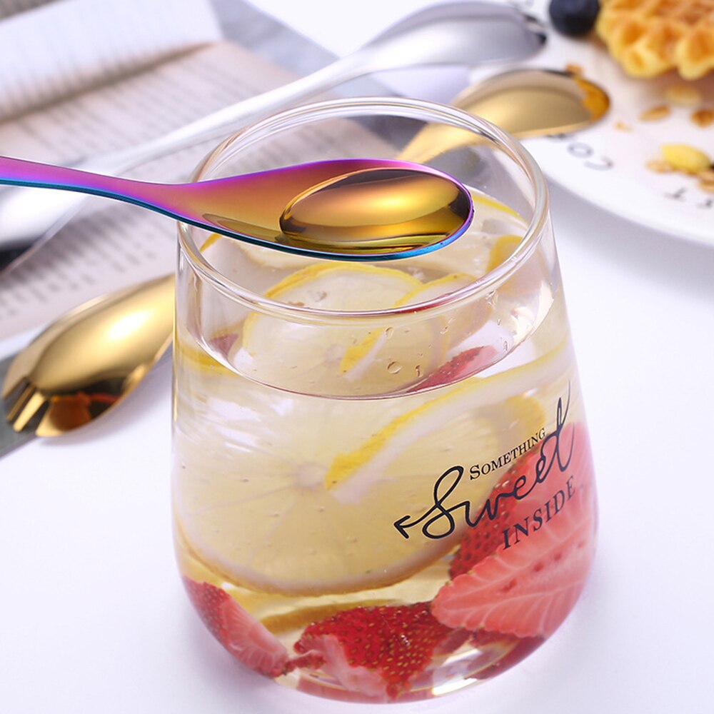 Stainless Steel Double-headed Spoon Fork Dual-purpose Spoon Portable Tableware Multifunctional Kitchen Tool