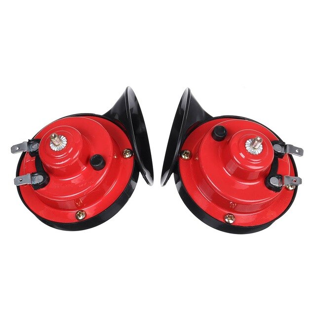 Bocina de aire Universal para coche, claxon eléctrico de doble tono de 800DB, 12V, Super corno del tren, para camiones, bocina de aire de caracol: 2PCS