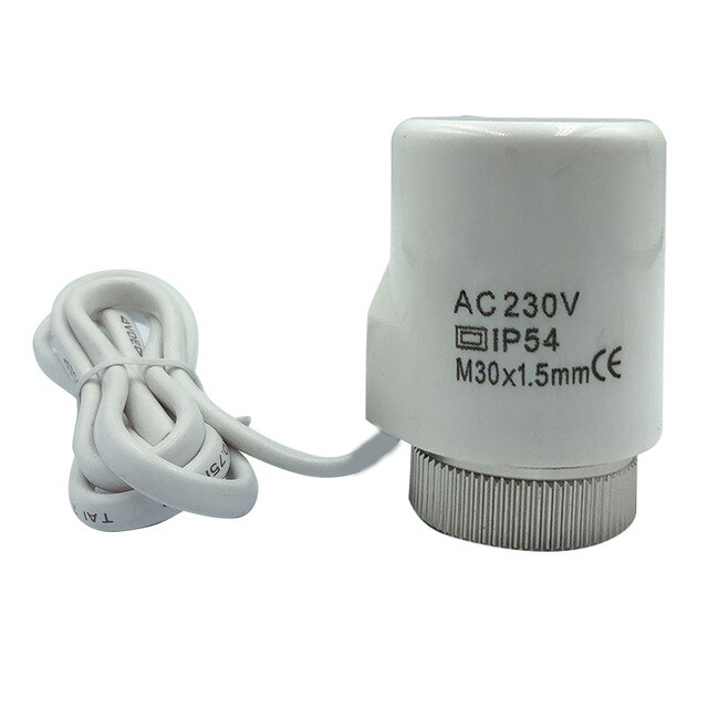 230V 2W Home Normally Open Close Radiator Thermostat Practical PC Accessories Electric Thermal Actuator For Underfloor Heating: 1