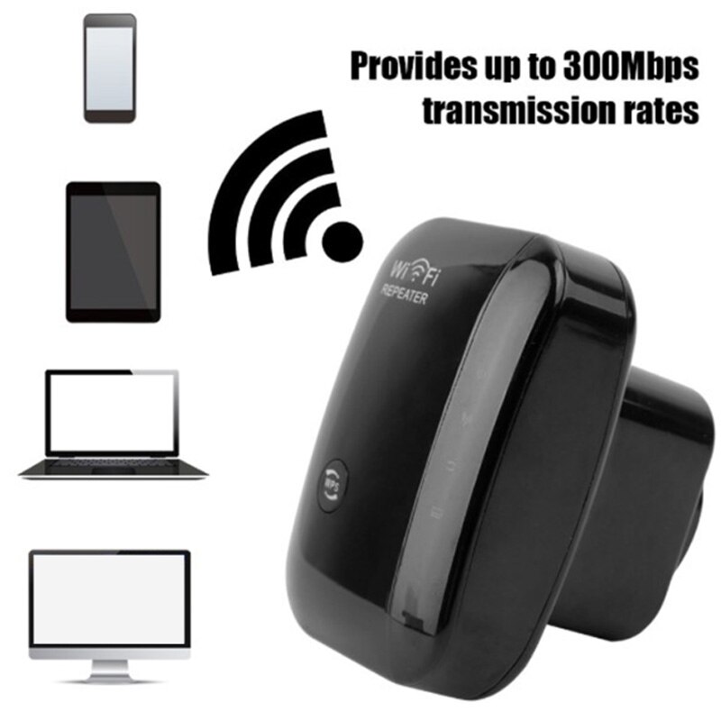 Draadloze repeater wifi-bereikvergroter router wifi-signaalversterker 300 mbps ,2.4g wifi ultraboost toegangspunt, us-stekker