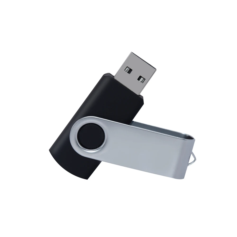 Pendrive giratorio de Metal, de 32GB unidad Flash usb, 16 Giga, 64 128 GB, 2,0: Blanco / 128 GB
