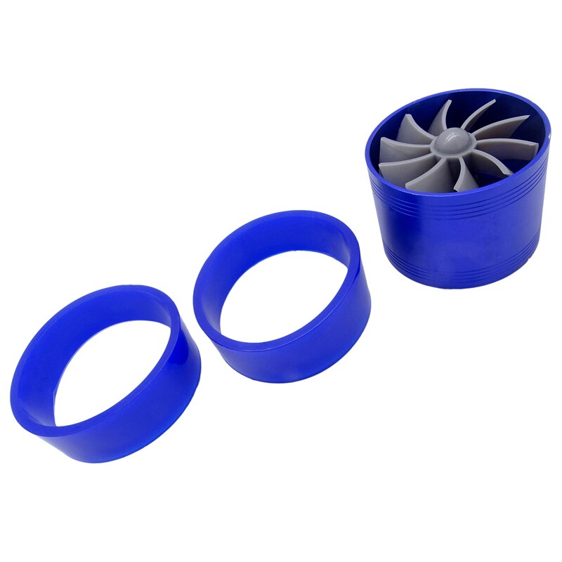 F1-Z Universal Turbo sobrealimentador Turbonator admisión de aire ahorro de combustible Gas económico colgante de abanico aleación de aluminio azul