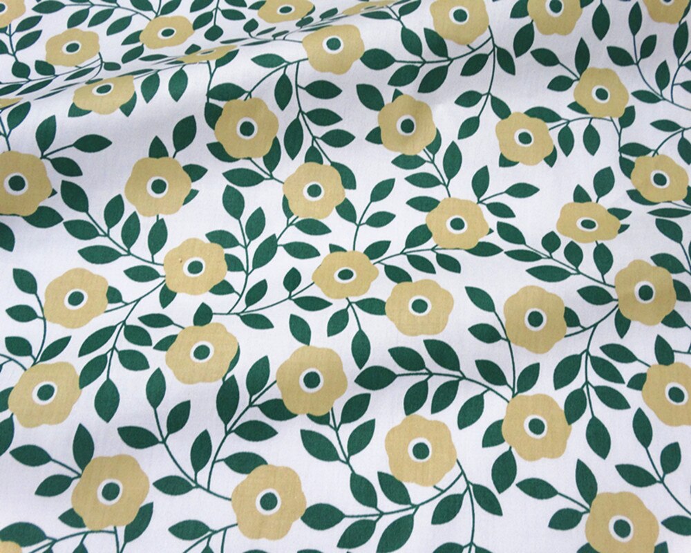 100% sarja algodão pele-amigável tecido de impressão para o vestido casa têxtil retalhos tecido respirável para colcha lençóis de bebê: C / 200 x 160cm