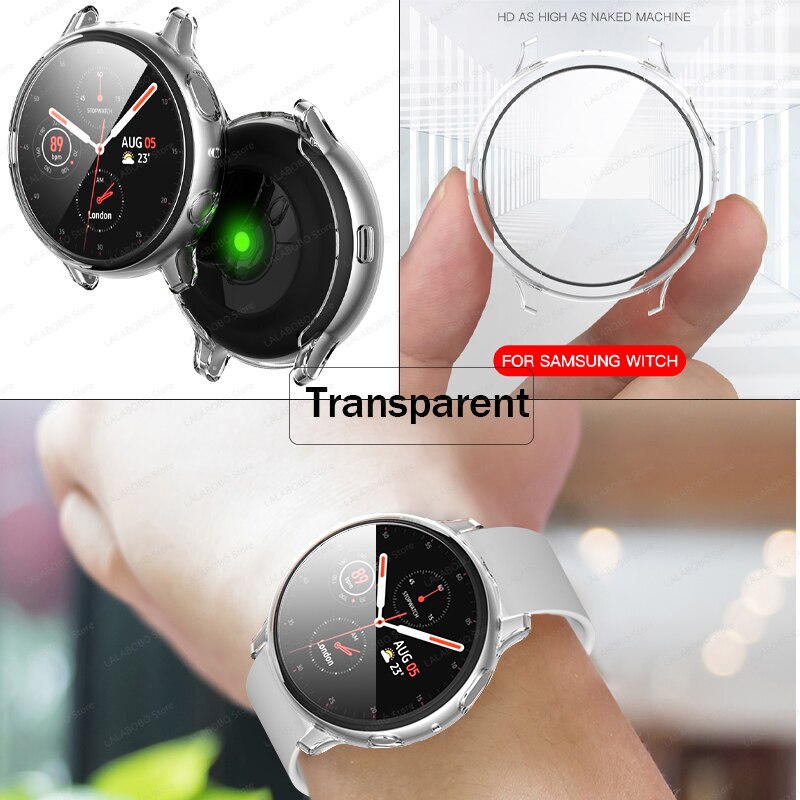 Coque HD et coque de Protection pour Samsung Galaxy Watch, pour Active 1 2 44/40mm, Protection Active1 2 44/40mm