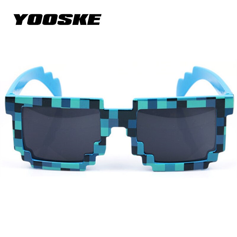 2 Pack Grappige Zonnebril Mozaïek Pixel Bril Voor Feesten En Dress Up