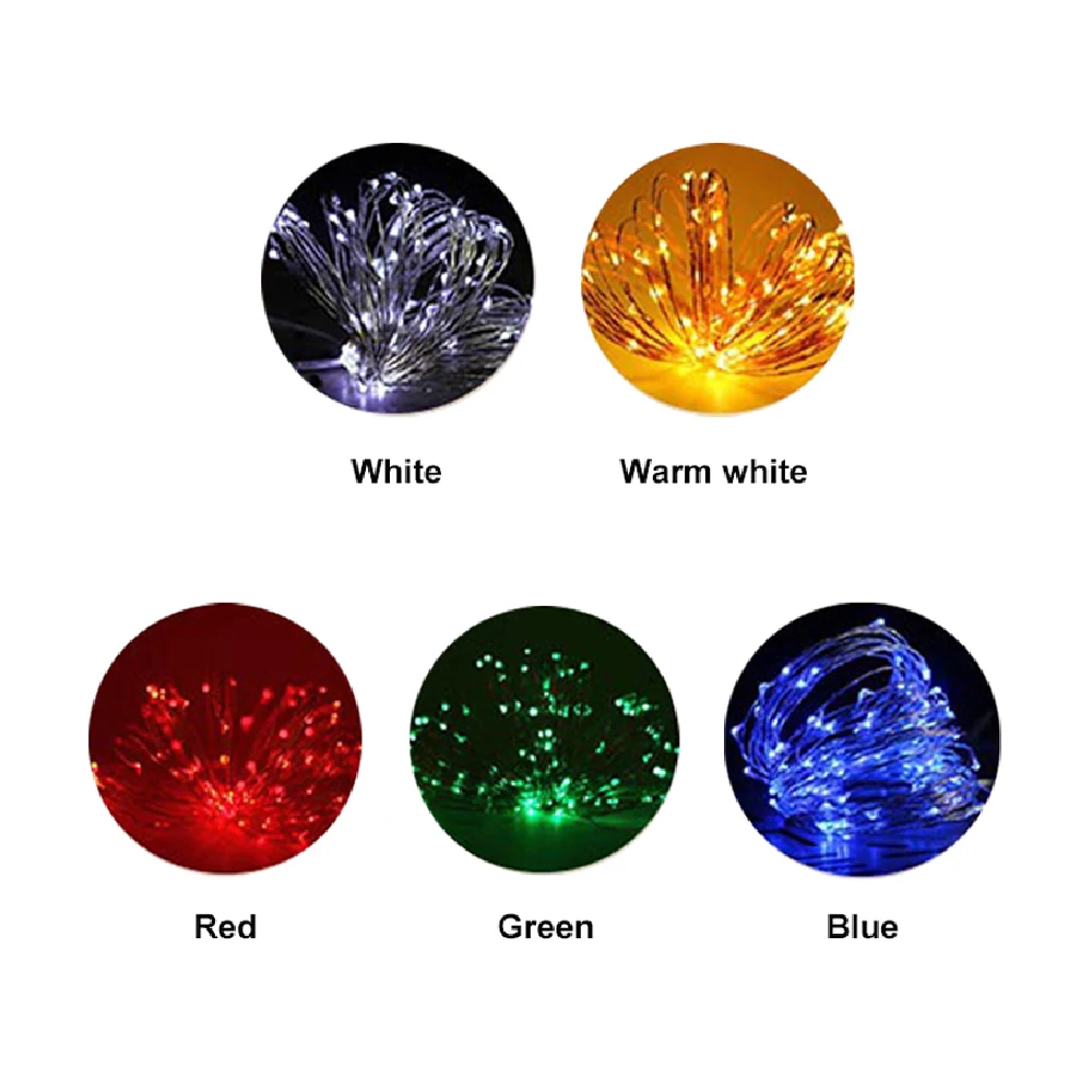 Led Kerstverlichting Koperdraad String 1M 2M 3M Buitenlamp Garland Luces Voor Kerstboom bruiloft Decoratie