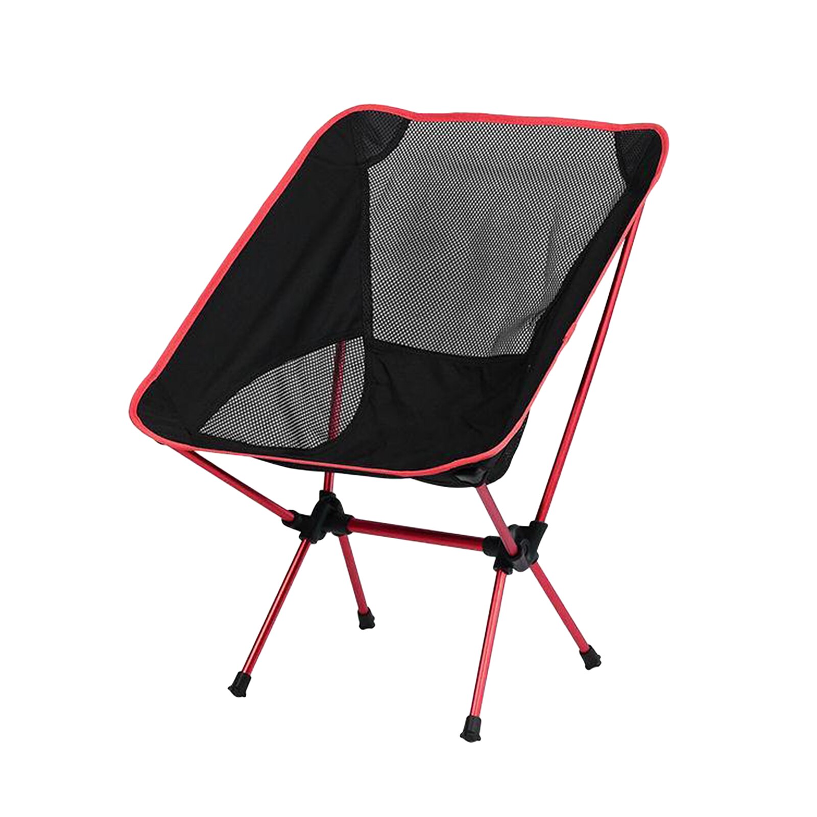 Opvouwbare Camping Stoel Mini Kruk Seat Outdoor Reizen Picknick Strand Vissen W/Draagtas Voor Outdoor Tuin Gazon Bbq: Red